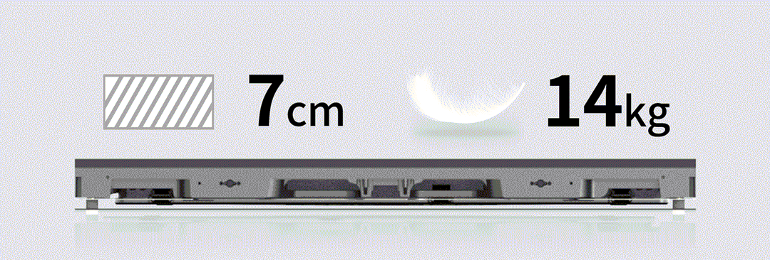 デジタルサイネージLIGHTPLUS重さ